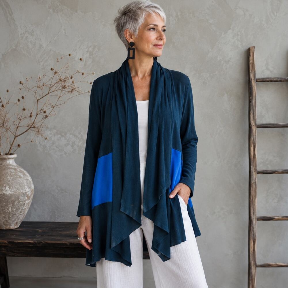 Matilda Jane Green Blue Moody Jersey Cardigan Medium